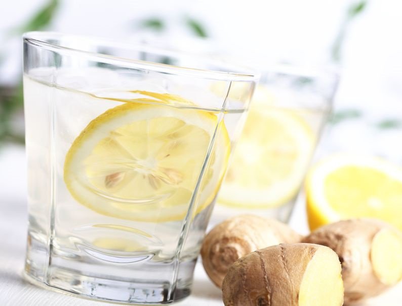 Ginger lemon water for weight loss diets