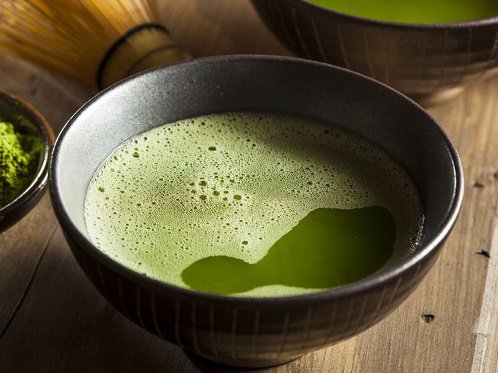 Green tea infusion with cinnamon