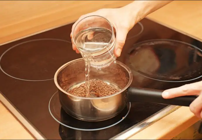 Preparation of the flaxseed water 