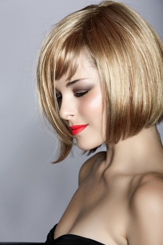 Bob haircut to look younger